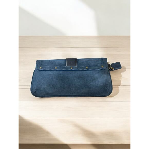 Vintage Coach 9507 Soho Suede Flap Satchel & Wristlet - Picture 8 of 14